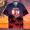 NRL Sydney Roosters New Fashion Full Printed Hawaiian Print Aloha Button Down Short Sleeve Shirt