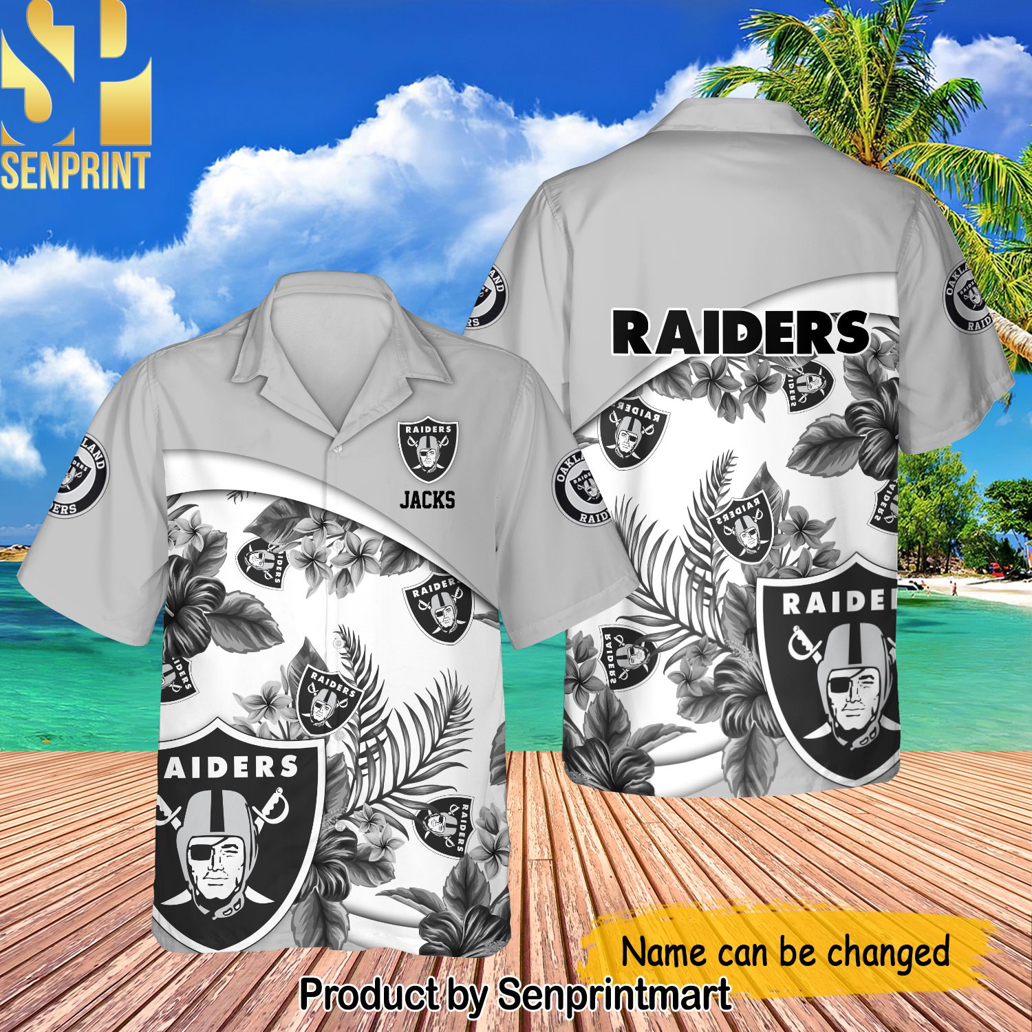 Personalized National Football League Las Vegas Raiders For Sport Fan Full Printing Hawaiian Shirt