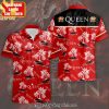 Personalized Queen Q Tropical All Over Printed Classic Hawaiian Print Aloha Button Down Short Sleeve Shirt