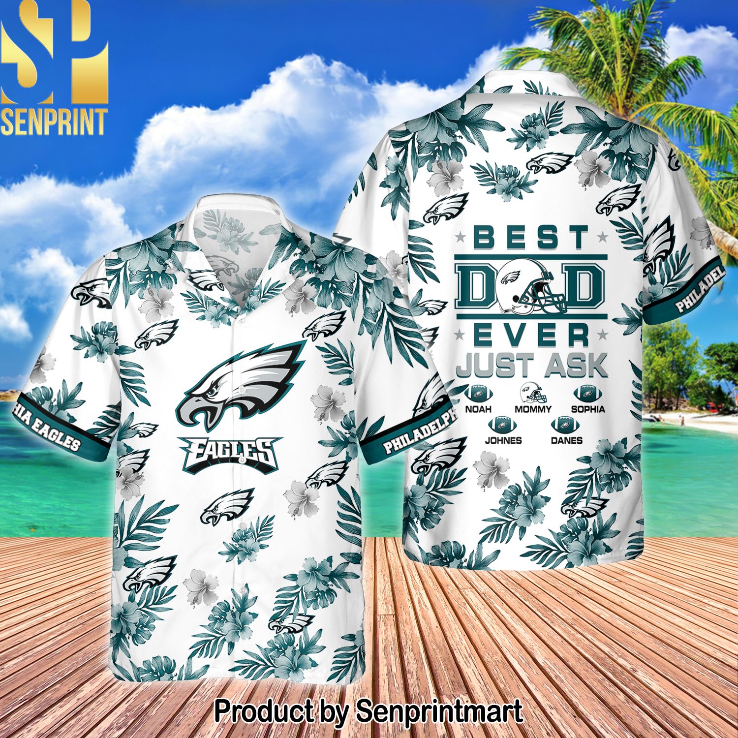 Philadelphia Eagles National Football League All Over Printed Hawaiian Shirt