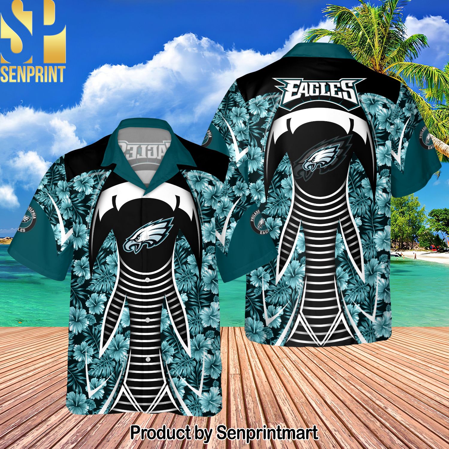 Philadelphia Eagles National Football League For Fan 3D Hawaiian Shirt – WT21