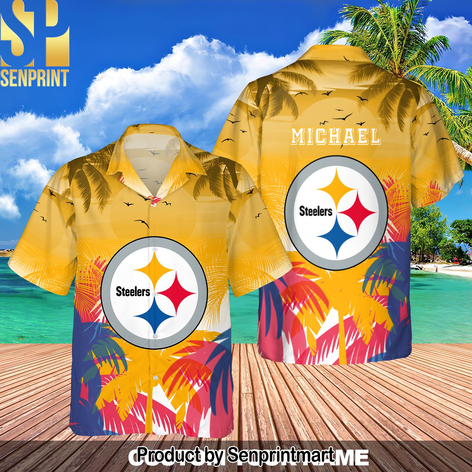 Pittsburgh Steelers Pattern For Fans All Over Print Hawaiian Shirt
