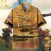 Premium Freedom Is Not Free US Veteran Full Printing Unisex Hawaiian Print Aloha Button Down Short Sleeve Shirt