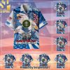 Premium Home Of The Free New Type Hawaiian Print Aloha Button Down Short Sleeve Shirt