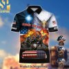 Premium Honor The Fallen US Veteran 3D All Over Printed Hawaiian Print Aloha Button Down Short Sleeve Shirt