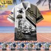 Premium Honoring All Who Served US Veteran Classic Full Printed Hawaiian Print Aloha Button Down Short Sleeve Shirt