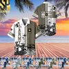 Premium Proudly Served US Veteran Full Printing Classic Hawaiian Print Aloha Button Down Short Sleeve Shirt