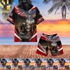 Premium United States Veteran Best Combo 3D Hawaiian Print Aloha Button Down Short Sleeve Shirt