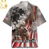 Premium United States Veteran For Fans Hawaiian Print Aloha Button Down Short Sleeve Shirt