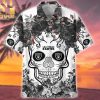 Queen Vintage Tropical Classic Full Printing Hawaiian Print Aloha Button Down Short Sleeve Shirt
