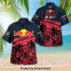 Rock Band Best Outfit Hawaiian Print Aloha Button Down Short Sleeve Shirt