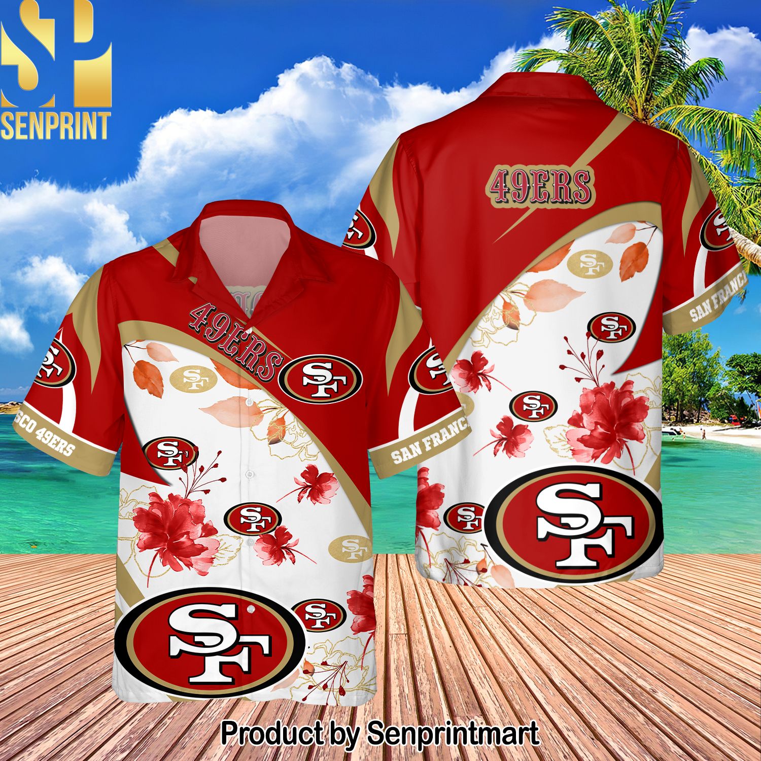 San Francisco 49ers National Football League For Fan Full Printing Hawaiian Shirt