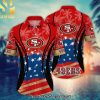 San Francisco 49ers National Football League Polynesian Tattoo All Over Print Hawaiian Shirt