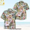 Taylor Swift Cool Style Hawaiian Print Aloha Button Down Short Sleeve Shirt