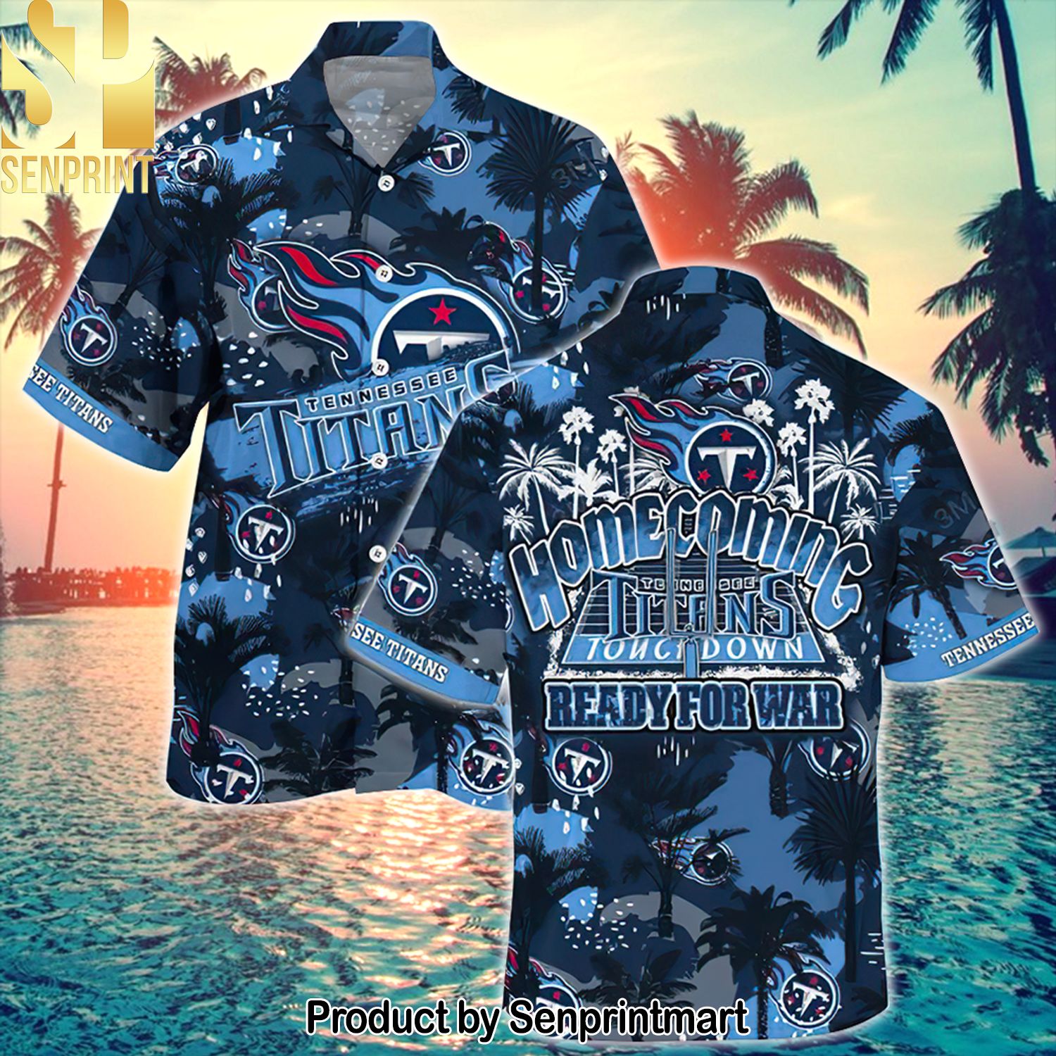 Tennessee Titans National Football League Homecoming Ready For War For Sport Fan All Over Print Hawaiian Shirt
