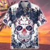 Texas Rangers ALCS Locker Room All Over Printed Hawaiian Print Aloha Button Down Short Sleeve Shirt