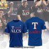 Texas Rangers ALCS Locker Room For Fans Hawaiian Print Aloha Button Down Short Sleeve Shirt