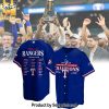 Texas Rangers ALCS Locker Room For Fans Hawaiian Print Aloha Button Down Short Sleeve Shirt