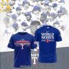 Texas Rangers American League Champions All Over Printed Hawaiian Print Aloha Button Down Short Sleeve Shirt