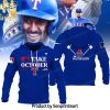 Texas Rangers Fanatics Branded Royal Postseason Amazing Outfit Hawaiian Print Aloha Button Down Short Sleeve Shirt