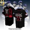 Texas Rangers Fanatics Branded Royal Postseason Unisex Full Print Hawaiian Print Aloha Button Down Short Sleeve Shirt