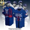 Texas Rangers World Series Champions Hypebeast Fashion Hawaiian Print Aloha Button Down Short Sleeve Shirt