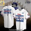 Texas Rangers World Series Cool Version Full Print Hawaiian Print Aloha Button Down Short Sleeve Shirt