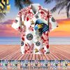 Unique Proudly Served US Veteran Classic All Over Printed Hawaiian Print Aloha Button Down Short Sleeve Shirt