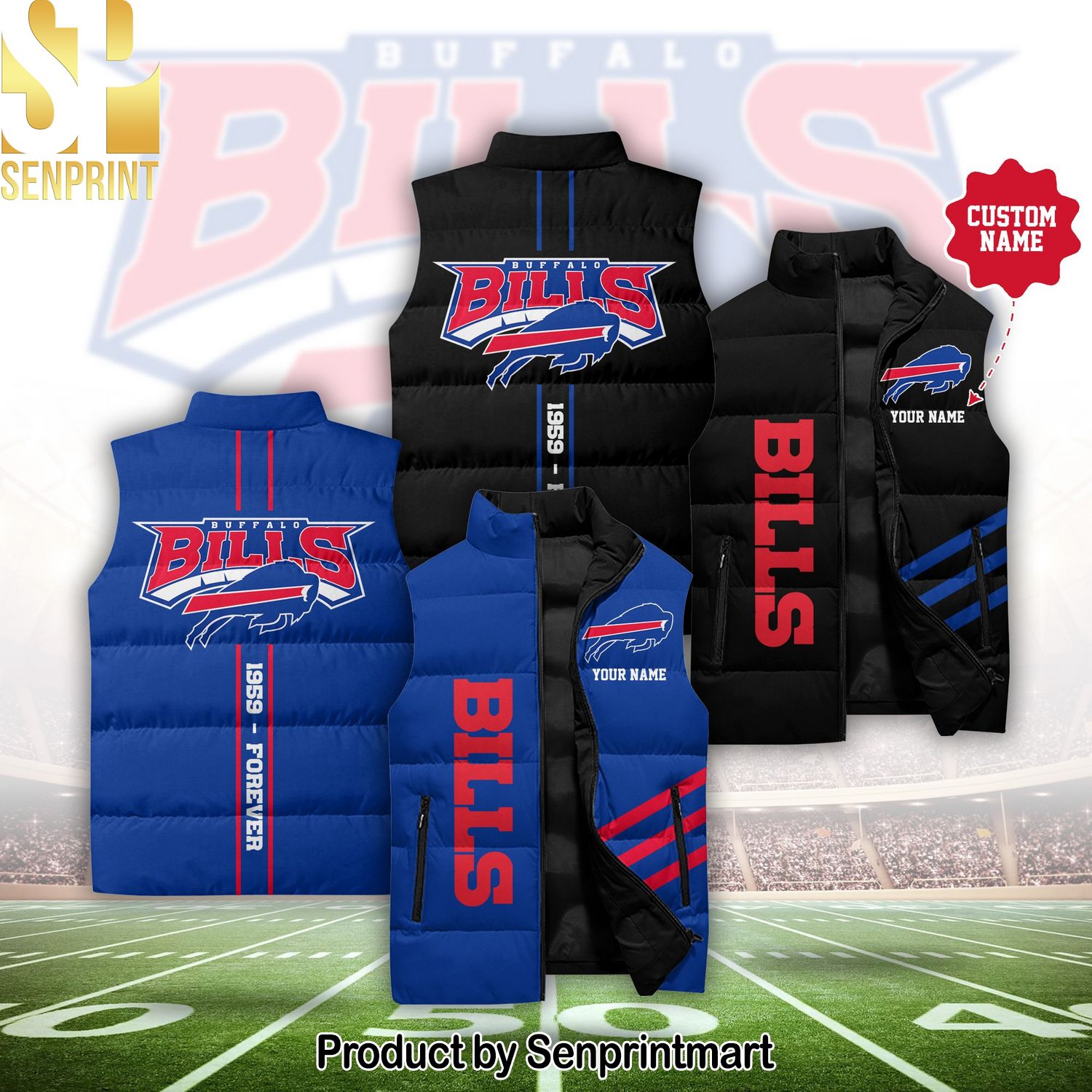 Buffalo Bills Forever Sleeveless Jacket