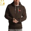 Cleveland Browns Antigua Orange Throwback Logo Victory Pullover Hoodie