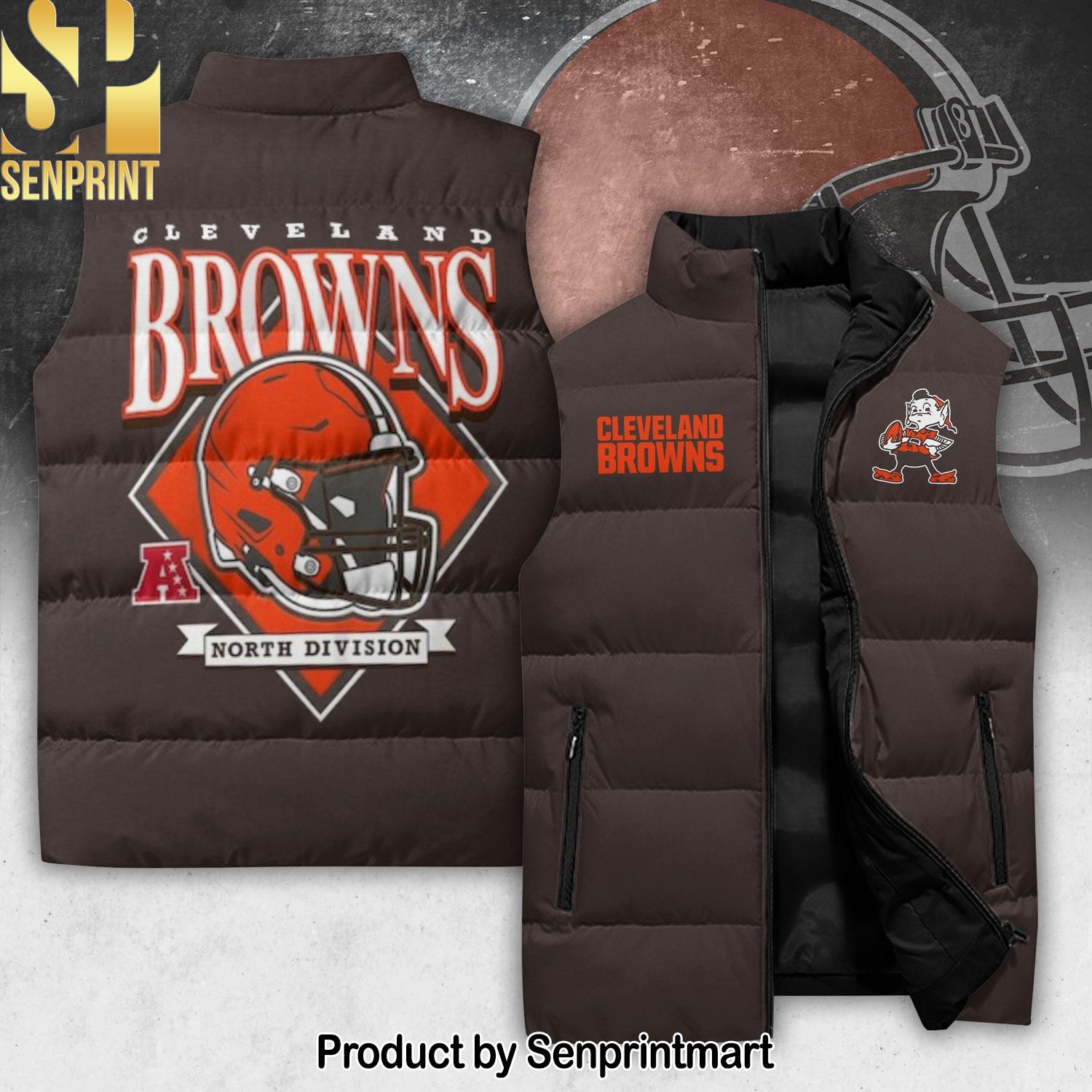 Cleveland Browns Sleeveless Jacket