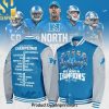 Detroit Lions 2023 NFC North Division Champions Collection NFL Bomber Jacket