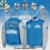 Detroit Lions 2023 NFC North Division Champions Collection NFL For Sport Fans Bomber Jacket