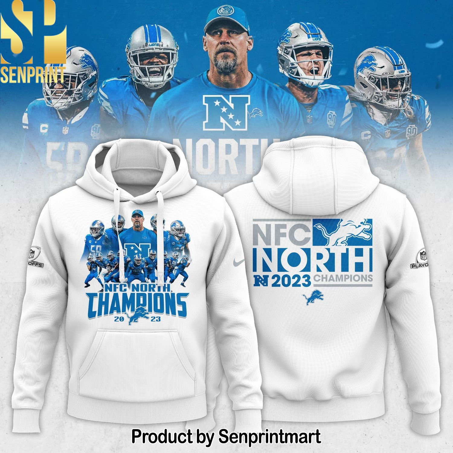 Detroit Lions 2023 NFC North Division Champions Collection Shirt