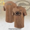 Green Bay Packers Brown 2023 Salute To Service Legend Performance T-Shirt