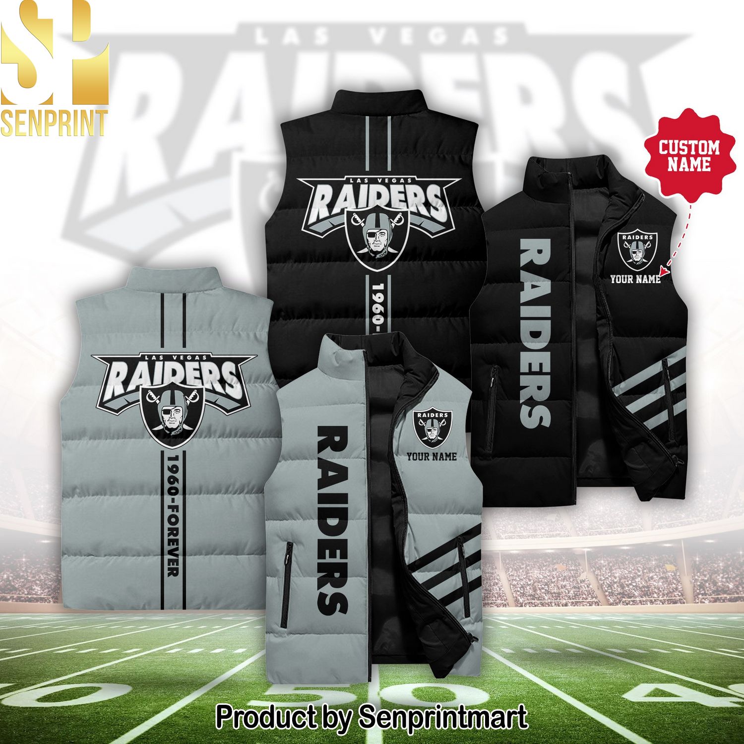 Las Vegas Raiders Forever Sleeveless Jacket