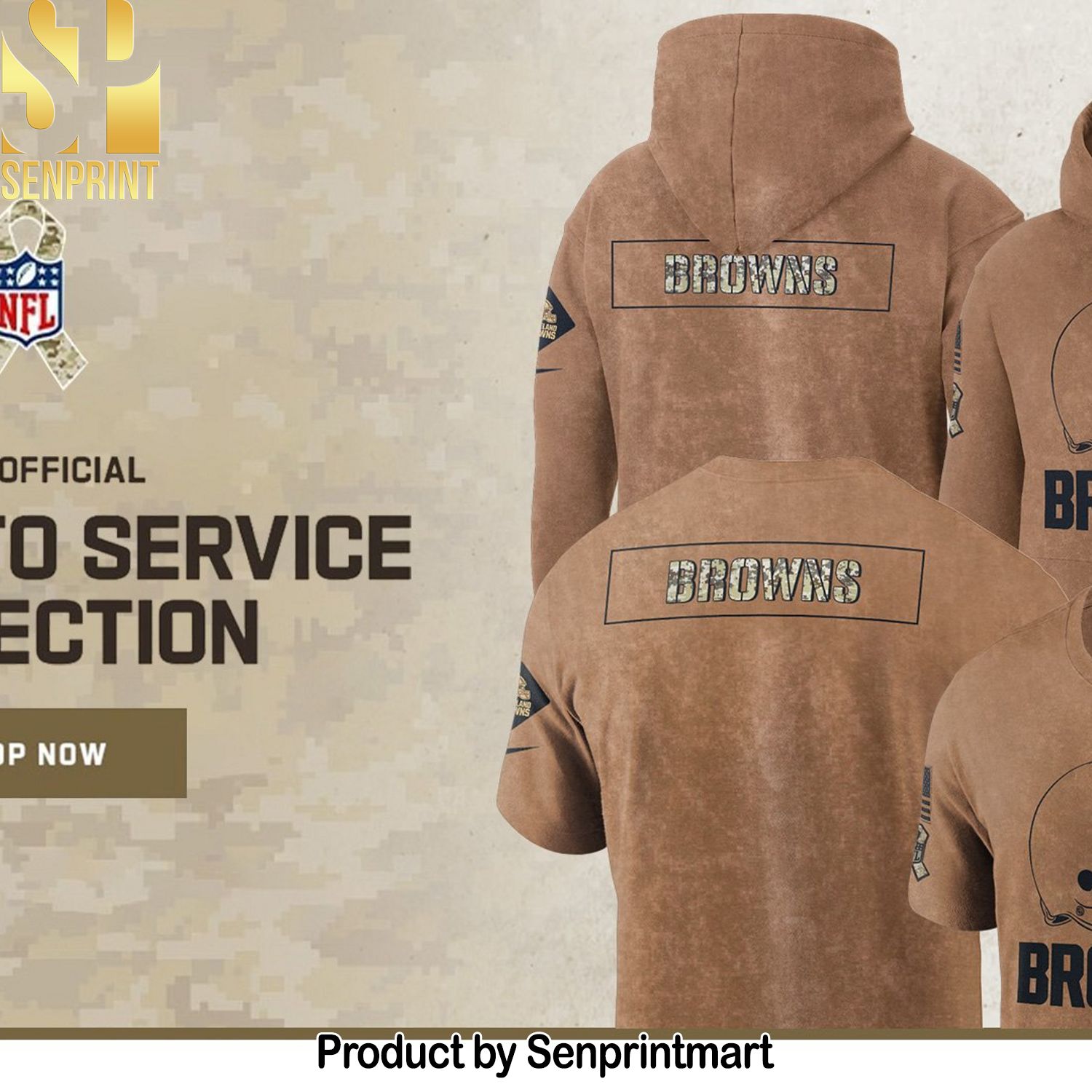 NFL Cleveland Browns 2023 Salute To Service Shirt