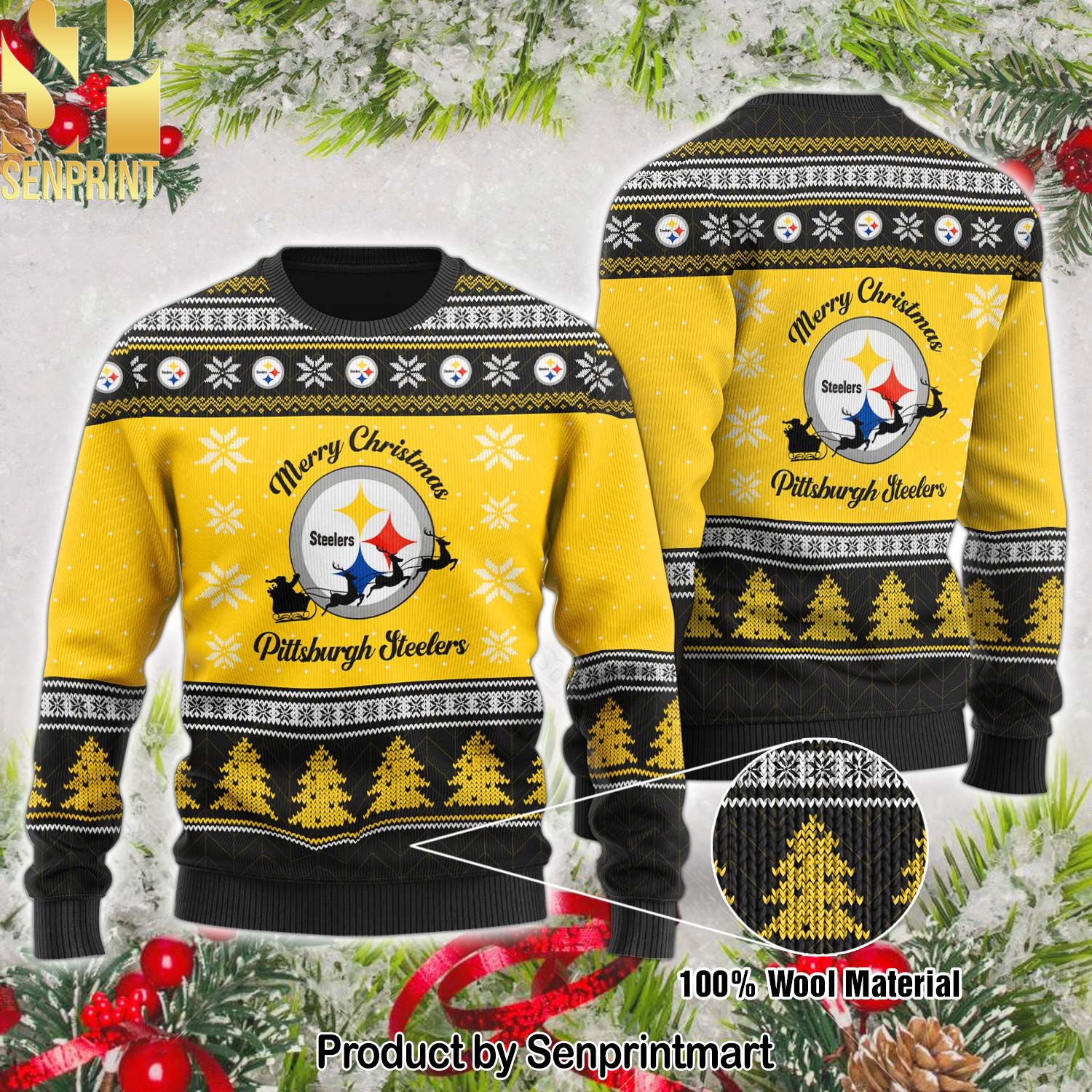 Pittsburgh Steelers Knitted Sweater