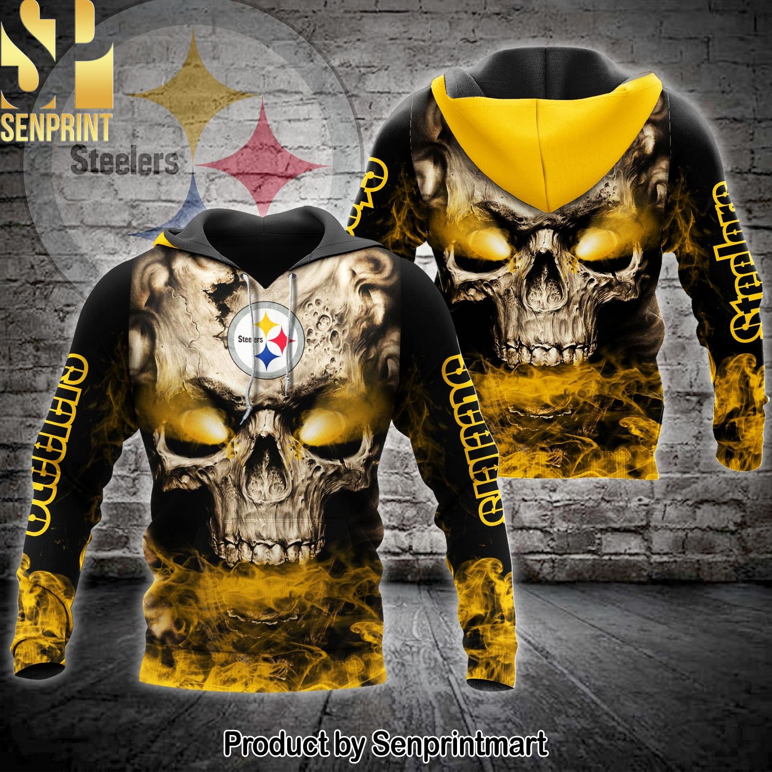 Pittsburgh Steelers Skull