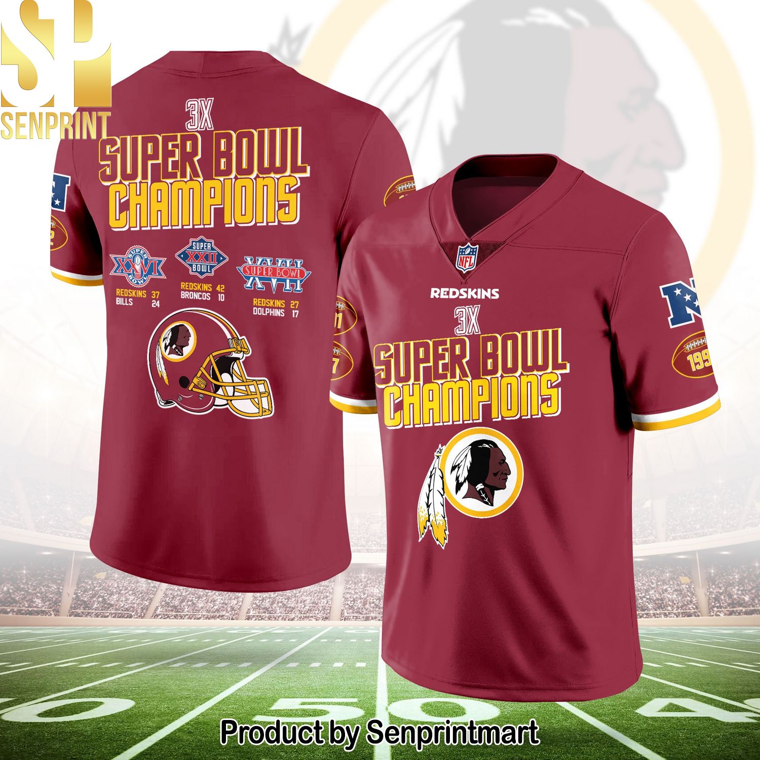 Red Skins Champions Jersey