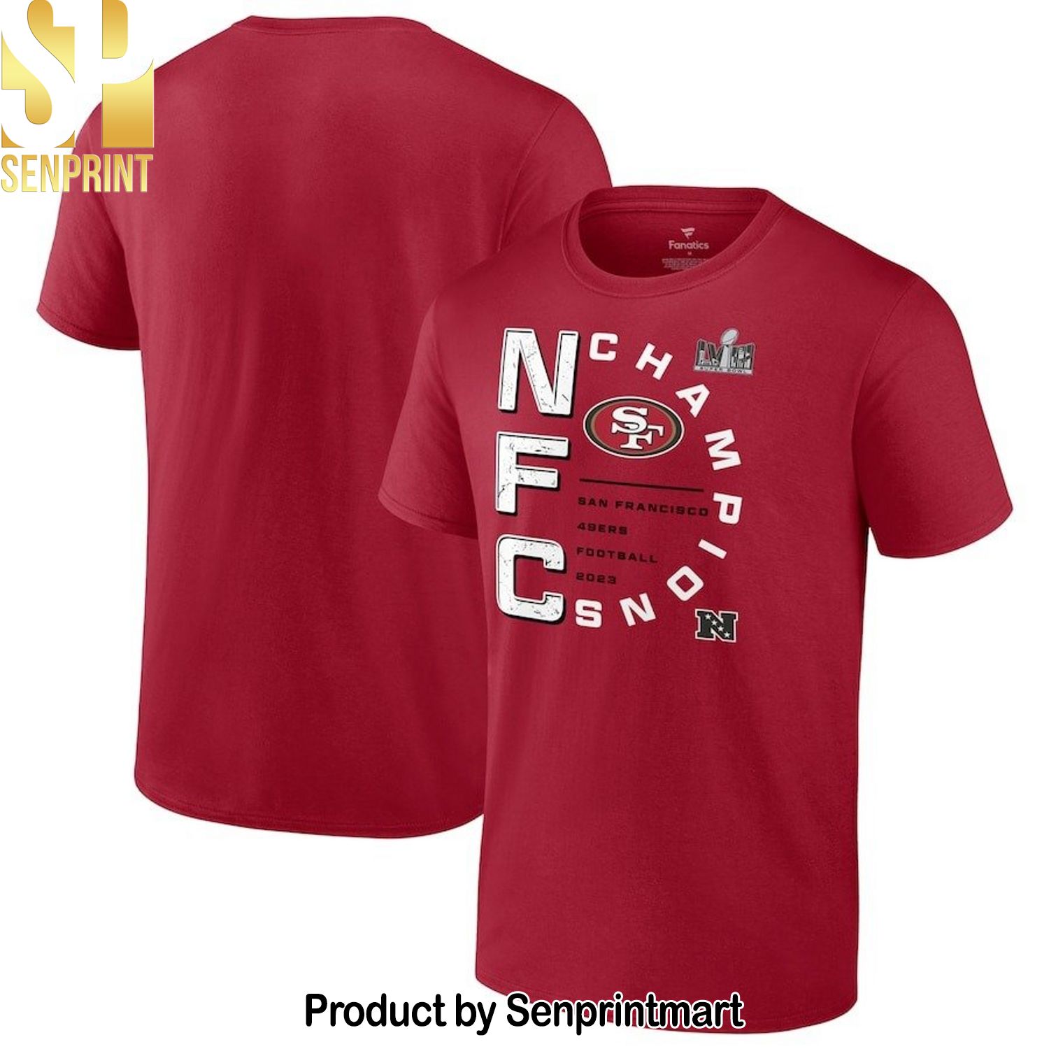 San Francisco 49ers 2023 NFC Champions Football Shirt