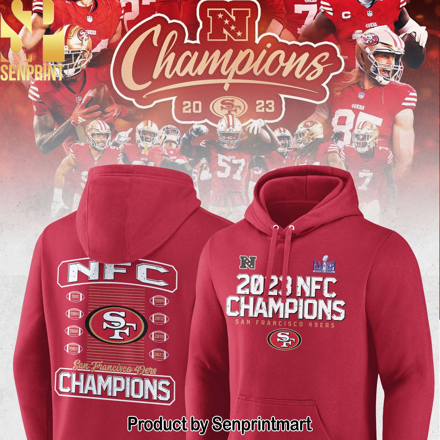 San Francisco 49ers 2023 NFC Champions Shirt