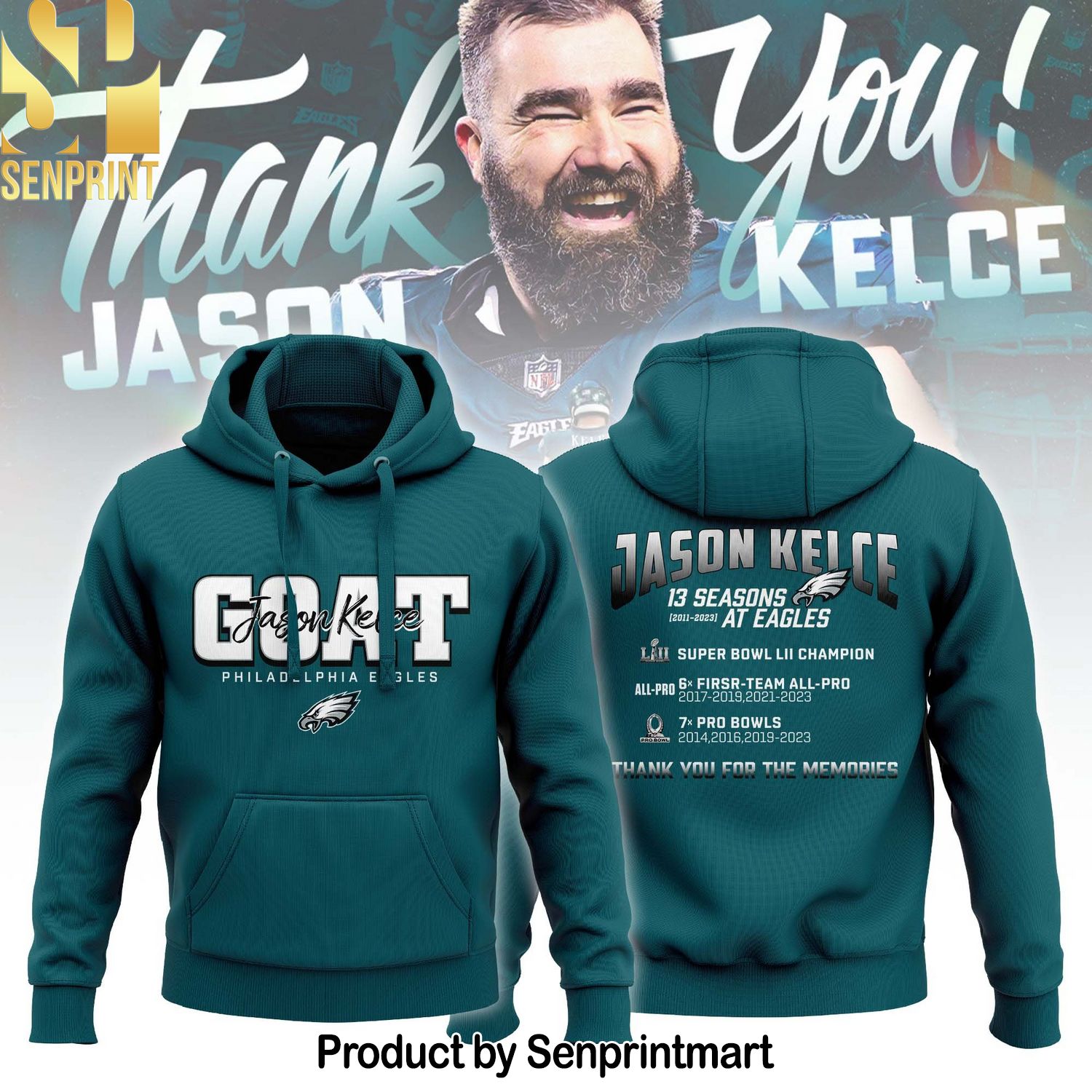 Philadelphia Eagles Goat Jason Kelce Shirt