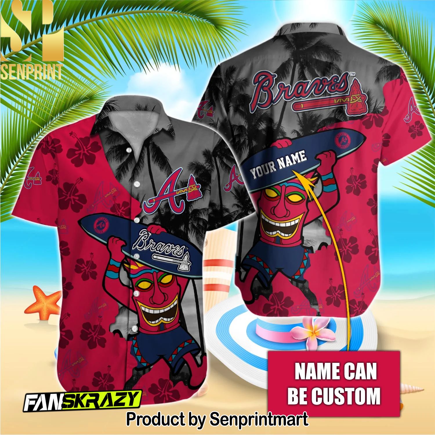 Atlanta Braves MLB For Fan 3D Hawaiian Shirt and Shorts
