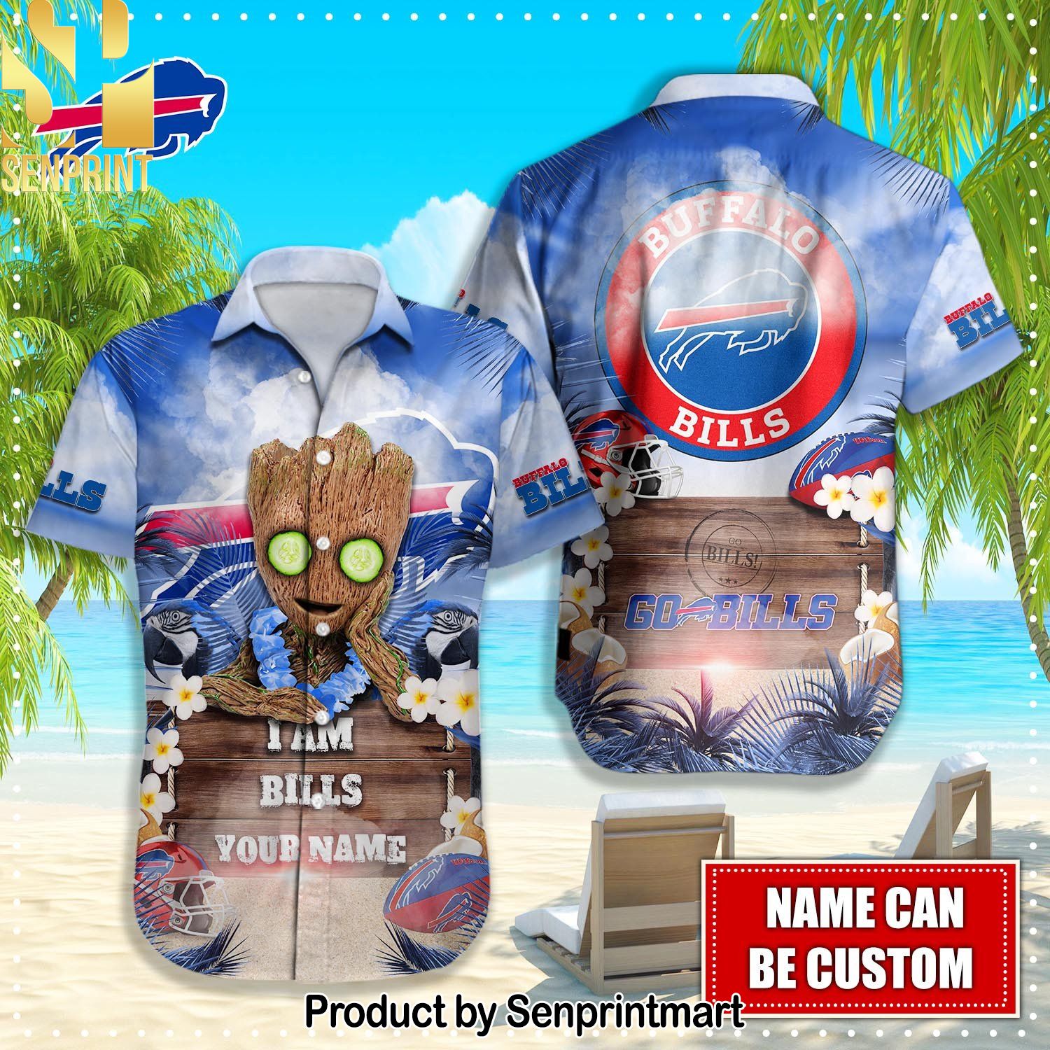 Buffalo Bills NFL Hot Version Hawaiian Shirt and Shorts