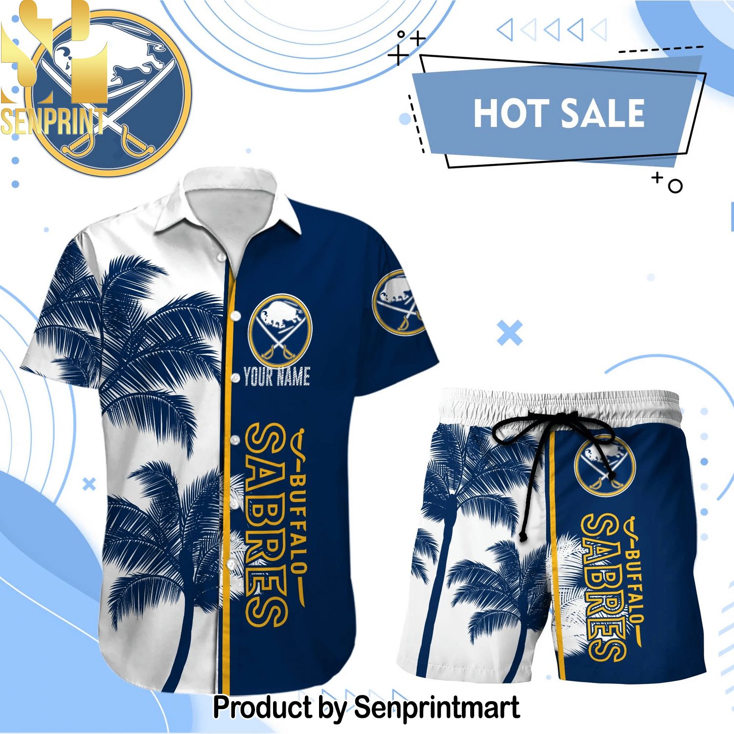 BUFFALO SABRES NHL Gift Ideas Hawaiian Shirt and Shorts