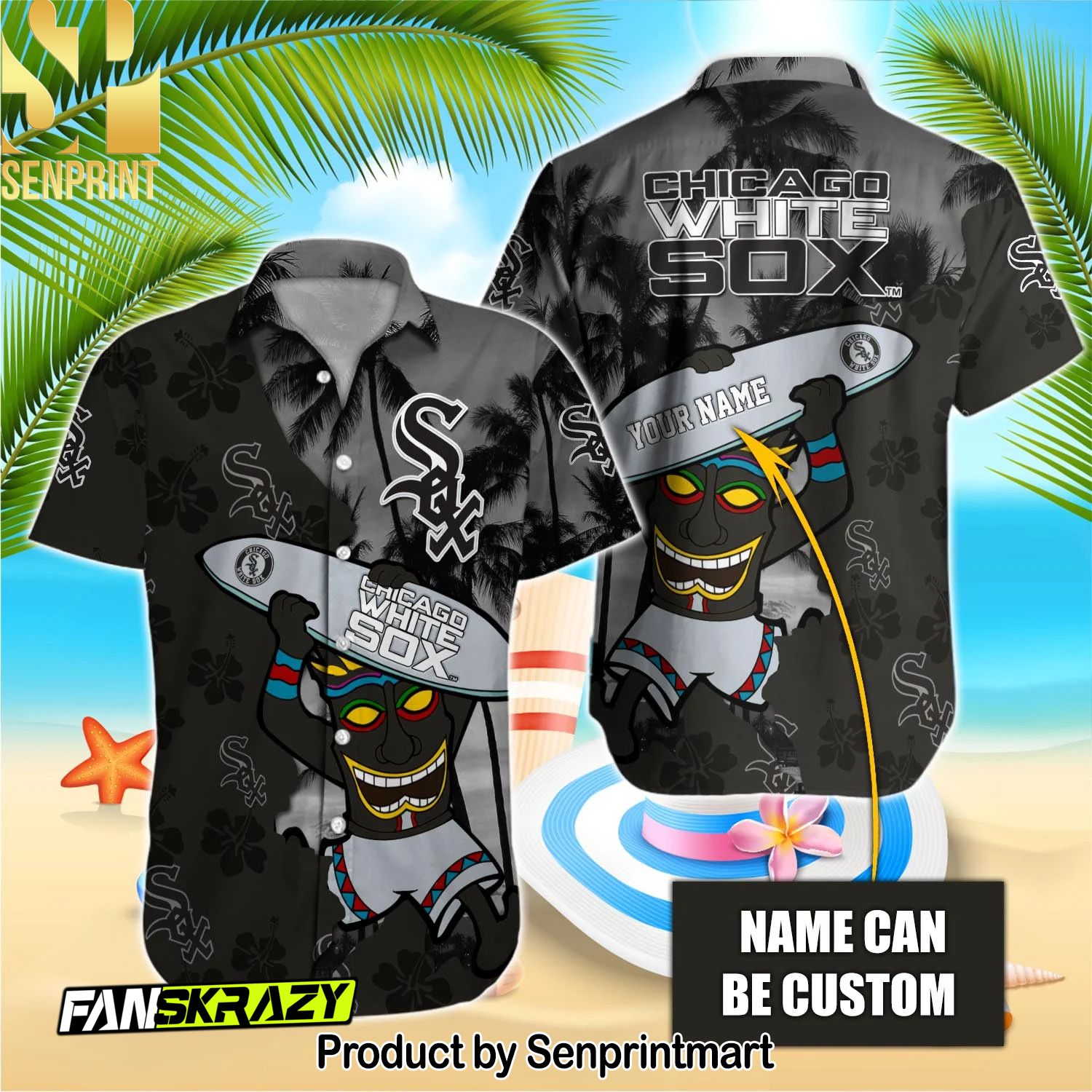 Chicago White Sox MLB Unisex Full Print Hawaiian Shirt and Shorts