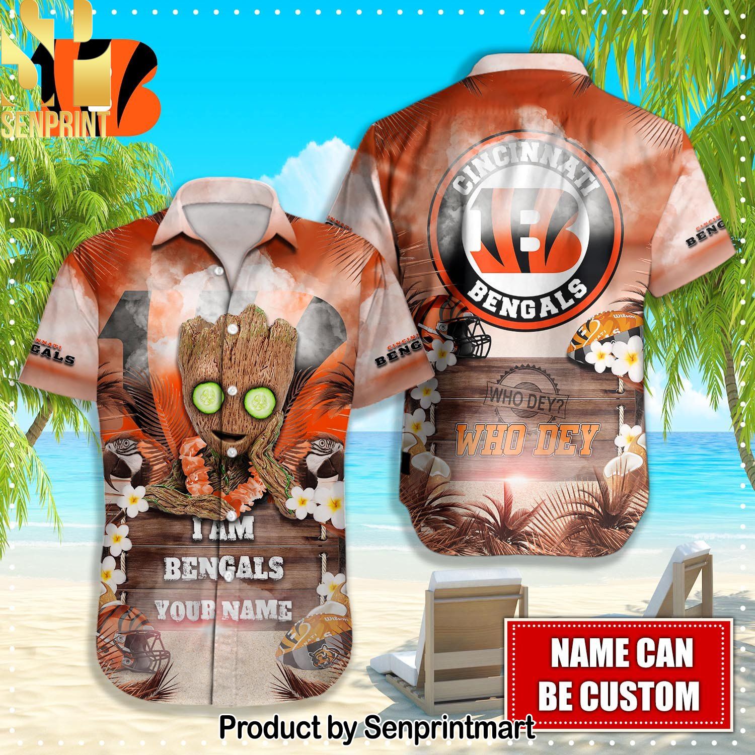 Cincinnati Bengals NFL Full Printing Hawaiian Shirt and Shorts