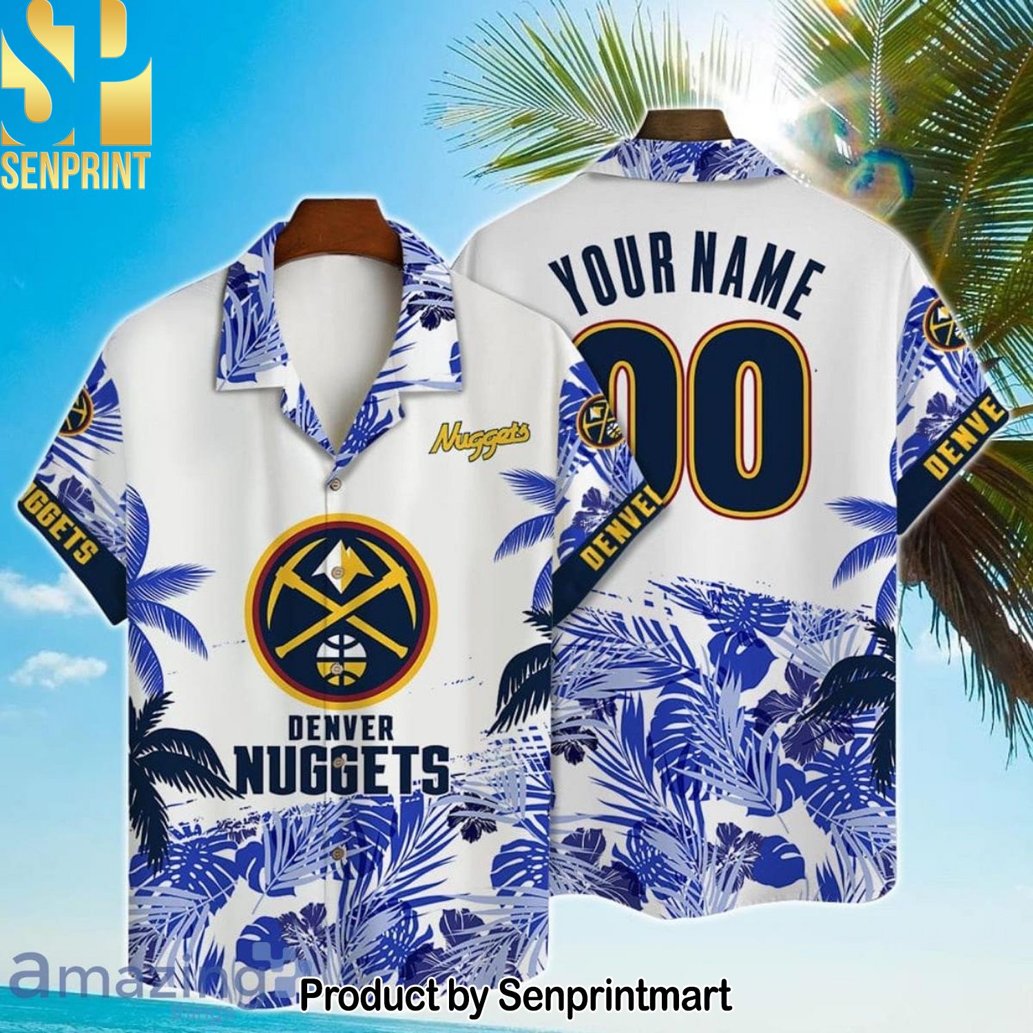 Denver Nuggets NBA Champions 3D Full Print Hawaiian Shirt and Shorts