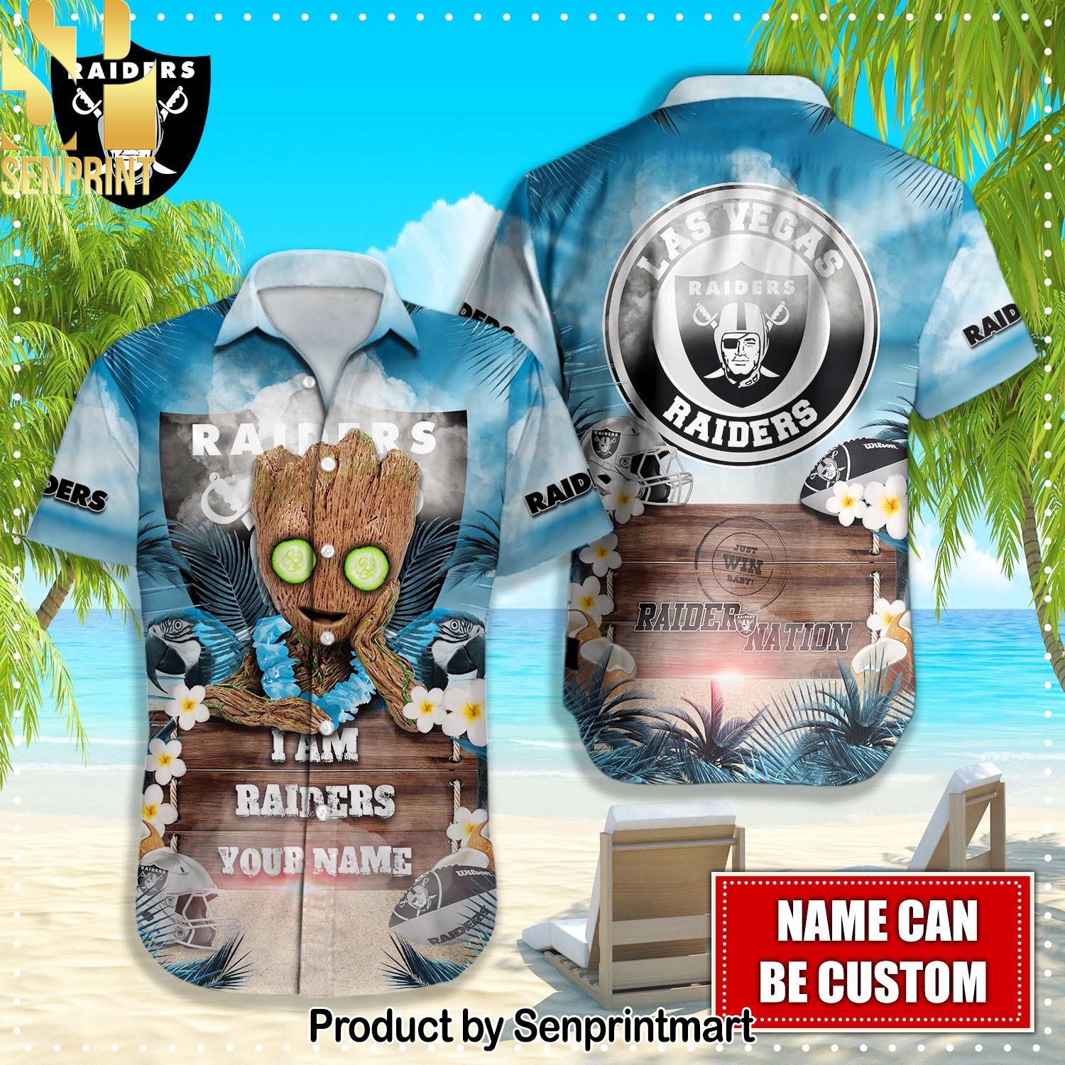 Las Vegas Raiders NFL Cool Style Hawaiian Shirt and Shorts